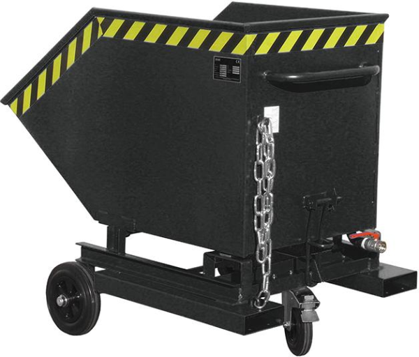 Spänekastenwagen SKW-ET 400 l B900xT1320xH1090 mm RAL7021 Tragkraft 300kg Produktbild img1 L