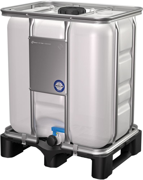 IBC Container 300 Liter B800xT600xH966 mm mit Holzpalette Produktbild img1 L