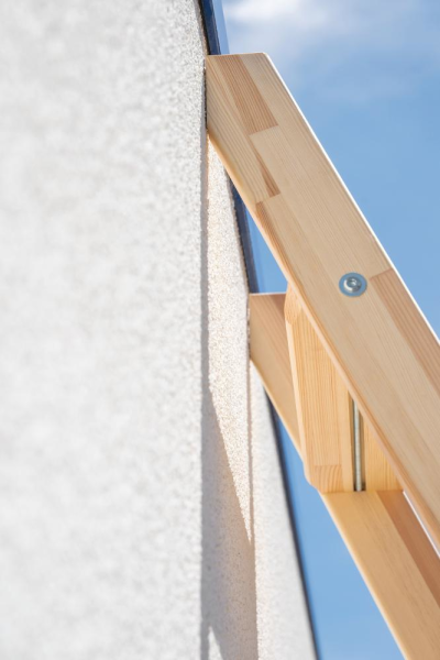 Holz-Anlegeleiter 12 Stufen mit Traverse Leiterlänge 3,16 m Arbeitshöhe bis 4,11 m Produktbild img2 L