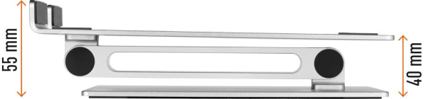 Laptop Ständer RISE für Laptop und Tablett 10" bis 17" bis 5 kg Produktbild img2 L