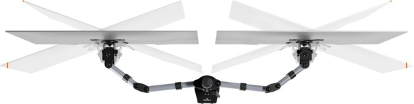 Monitor Halterung SELECT 2 Monitore bis 27" je 8kgTischklemme Produktbild img6 L