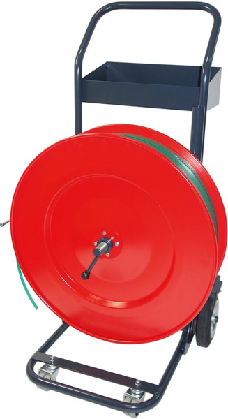 ABROLLWAGEN PREMIUM FAHRBAR MIT 4 RÄDER für PP,PET u. Stahlbänder Produktbild img1 L