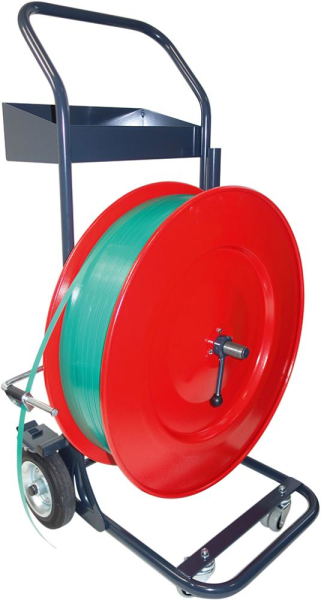 ABROLLWAGEN PREMIUM FAHRBAR MIT 4 RÄDER für PP,PET u. Stahlbänder Produktbild img2 L