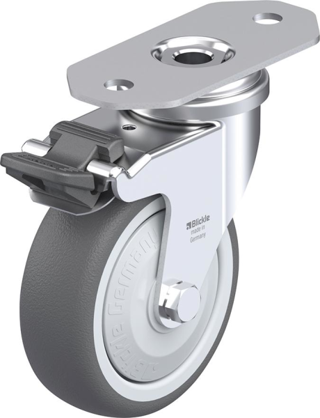Lenkrolle m. Feststeller Rad-D75mm Polyurethan LPA-PATH 75KF-291-FI Produktbild img1 L