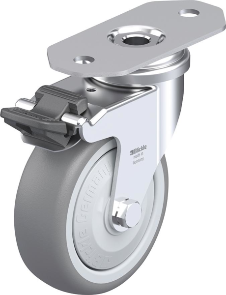Lenkrolle m. Feststeller Rad-D75mm Gummi LPA-TPA 75KF-291-FI Produktbild img1 L