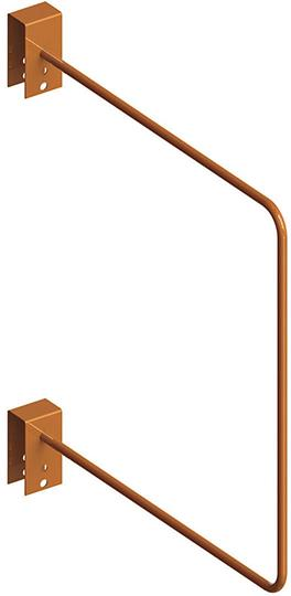 Trennbügel für Profillager-Regal T7500 x H800 mm RAL 2001 Produktbild img1 L