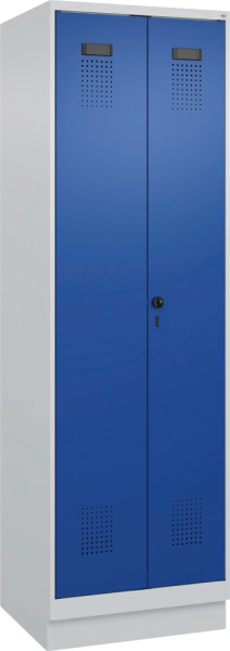 S/W-Gard.-Schrank EVOLO mit 100 mm hohem Sockel RAL 7035/ Produktbild img2 L