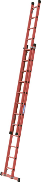 GFK-Schiebeleiter Everest EFA 2E 2x12 Spr. Leiterlänge max 6,03 m Arbeitshöhe 6,75 m ZARGES Produktbild img1 L