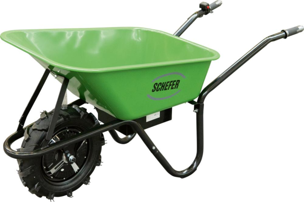 Akku-Schubkarre ASK Prem.80l, Tragkraft 150 kg 500W Antrieb 24V/12Ah Produktbild img1 L