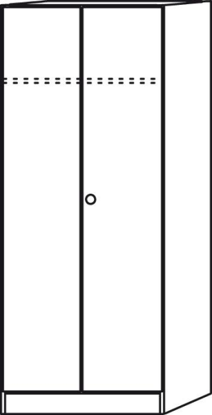 Garderobenschrank Buche 80x42x200,4 cm Produktbild img4 L