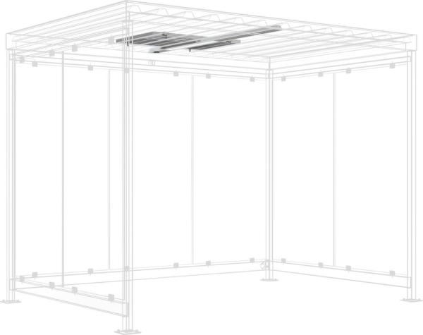 Photovoltaiksystem mit Beleuchtung zu Raucherunterstand Köln Produktbild img4 L