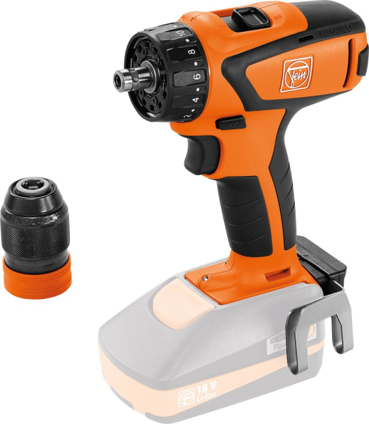 Akku-Bohrschrauber solo ASCM 18 QSW Select Fein ohne Akkus ohne Ladegerät Koffer Produktbild img1 L