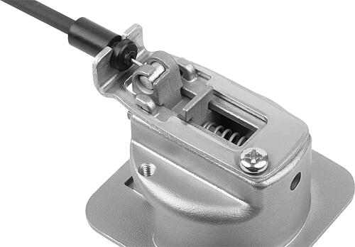 KIPP Schnappverschlüsse Edelstahl mit Bowdenzuganbindung und Griff, klappbar, Form B Produktbild img3 L