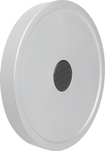 KIPP Scheibenhandräder Aluminium ohne Griff, Form C, mit Passbohrung und Passfedernut Produktbild img1 L