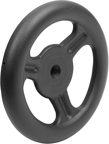 KIPP Speichenhandräder aus Stahlblech, Form A, 3 Speichen Produktbild img1 L