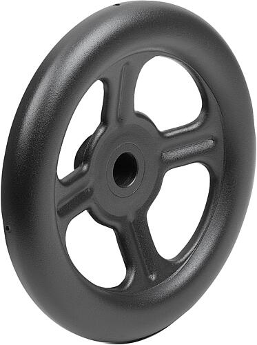 KIPP Speichenhandräder aus Stahlblech, Form B, 4 Speichen Produktbild img1 L