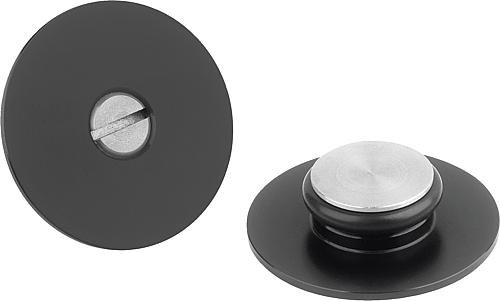 KIPP Abdeckungen Aluminium für Bohrungen und Schraubenköpfe mit Innensechskant Produktbild img1 L