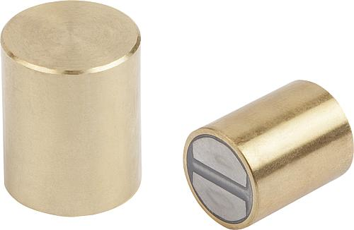 KIPP Magnete rund mit bearbeitbarer Haftfläche (Stabgreifer) aus NdFeB Produktbild img1 L