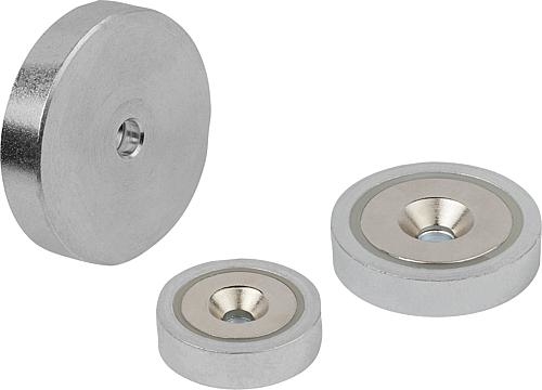 KIPP Magnete mit Senkbohrung (Flachgreifer) aus NdFeB Produktbild img1 L