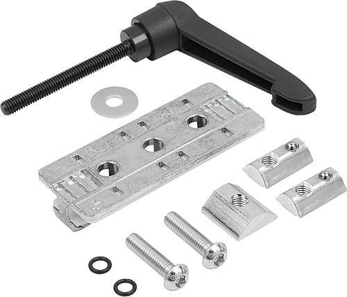 PROFILGLEITER MIT KLEMMHEBEL, FORM:F FESTLAGER, ZINK, KOMP:POM D=M06 Produktbild img1 L