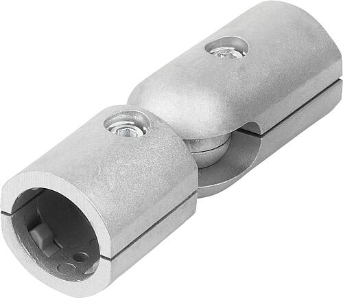 KUGEL-STOßVERBINDER Ø30 MIT VERDREHSICHERUNG, TYP I, P=Ø30 ALUMINIUM Produktbild img1 L