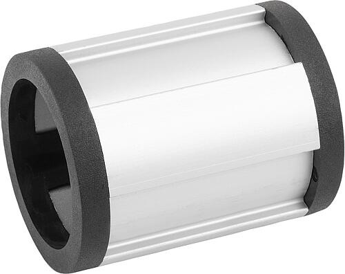 GLEITLAGER TYP I, P=Ø30 KUNSTSTOFF, SCHWARZ KOMP:ALUMINIUM ELOXIERT Produktbild img1 L