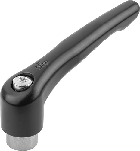 KIPP Klemmhebel mit Innengewinde, Stahlteile aus Edelstahl, seidenmatt Produktbild img1 L