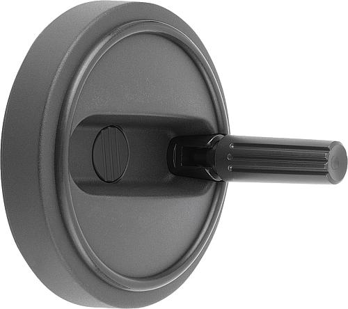 KIPP Handräder mit Zylindergriff umlegbar Produktbild img1 L