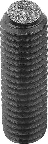 KIPP Pendelauflagen verstellbar, mit O-Ring und Innensechskant Form O, Edelstahlkugel mit Diamant-Oberfläche Produktbild img1 L