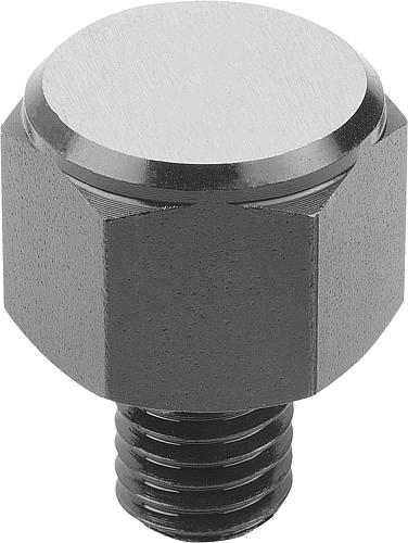 POSITIONSFUß, G=M08, FORM:A, AUTOM.STAHL BRÜN. U. EINSATZGEHÄRTET, SW=17 Produktbild img1 L