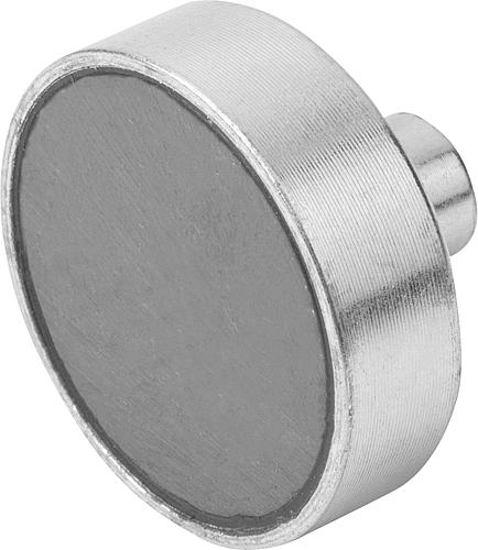 KIPP Magnete mit Innengewinde (Flachgreifer) aus Hartferrit Form B Produktbild img1 L