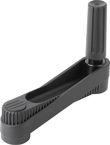 KIPP Handkurbeln mit Zylindergriff drehbar, Passbohrung ohne Nut Produktbild img1 L