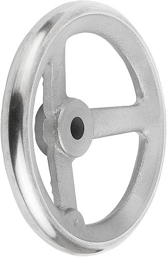 KIPP Handräder DIN 950 aus Grauguss, ohne Ballengriff Produktbild img1 L