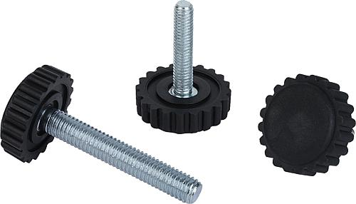 KIPP Stellfüße mit Rändelteller Produktbild img1 L