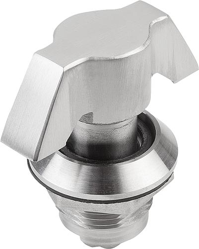 KIPP Drehriegel Edelstahl mit Knebelbetätigung Produktbild img1 L