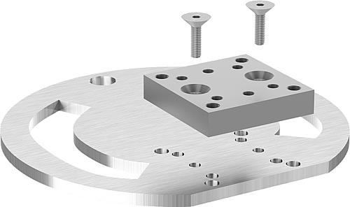 ADAPTERPLATTE RUND, FORM:A GESCHLOSSEN, D=145, S=5, STAHL VERZINKT Produktbild img3 L