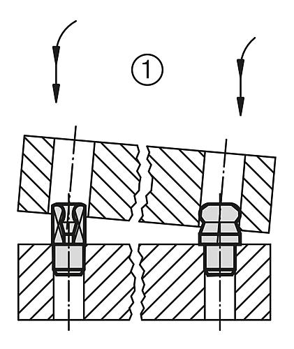 AUFNAHMEBOLZEN INNENGEWINDE EINSEITIG GR.1 C=10, A=10, G=M03, FORM:B ABGESETZT MIT KUGELANSATZ, WERKZEUGSTAHL Produktbild img3 L
