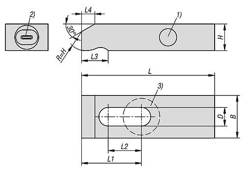 KIPP Spanneisen mit Kraftsensor Produktbild img2 L