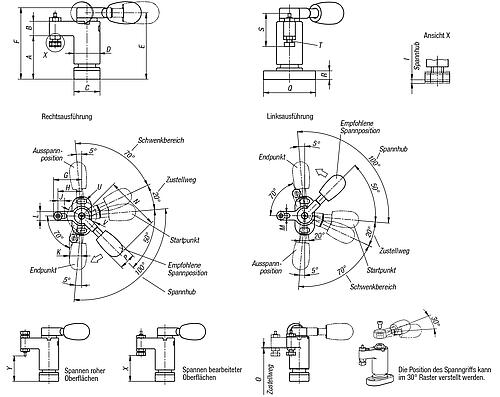 KIPP Schwenkspanner mini Produktbild img2 L
