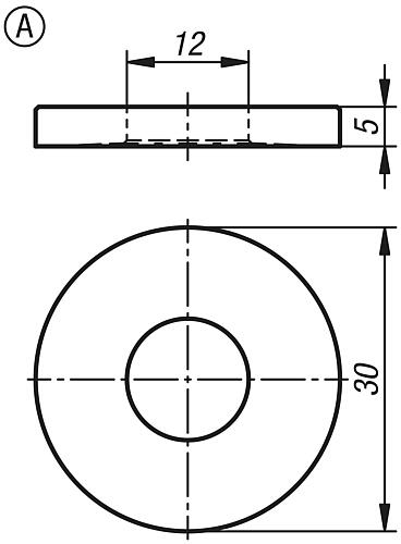 SPANNRING, FORM:A STANDARD MESSING Produktbild img2 L