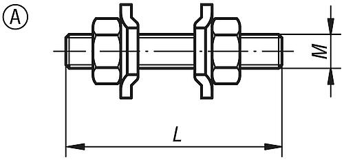 KIPP Andruckspindeln starr, Form A Produktbild img2 L