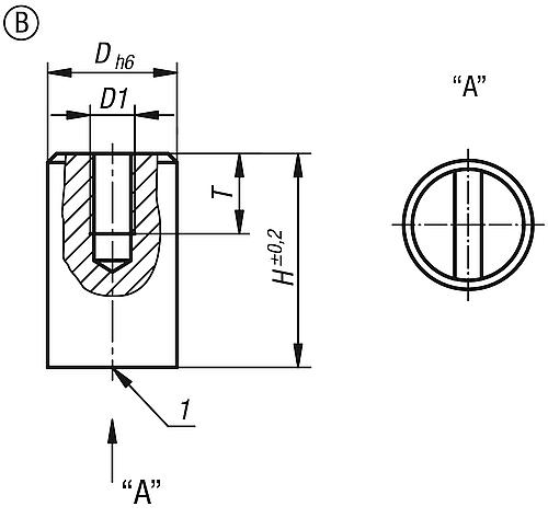 KIPP Magnete rund (Stabgreifer) aus NdFeB, Form B Produktbild img2 L