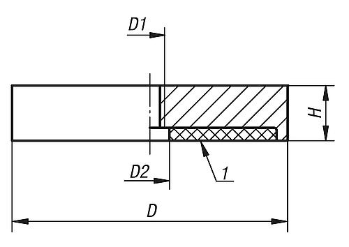 KIPP Magnete mit Innengewinde (Flachgreifer) aus NdFeB Produktbild img2 L