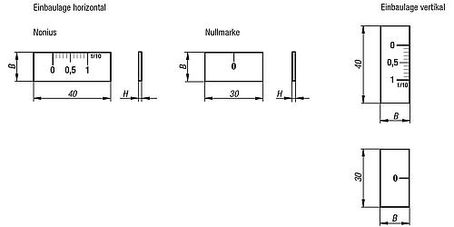 KIPP Nonius und Nullmarken Edelstahl, selbstklebend Produktbild img2 L