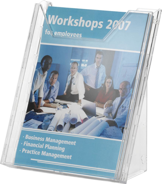 COMBIBOXX M A4 hoch variabel Tischaufsteller oder Wandhalter 24mm transparent Produktbild img3 L