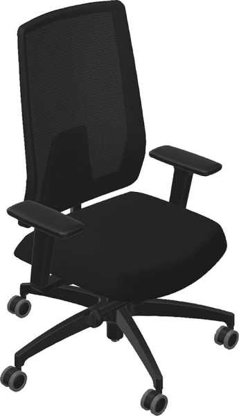 Drehstuhl Indeed mesh schwarz schwarz Produktbild img1 L