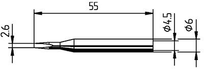 Lötspitze meißelförmig gerade 0162KD Ersa Produktbild img1 L