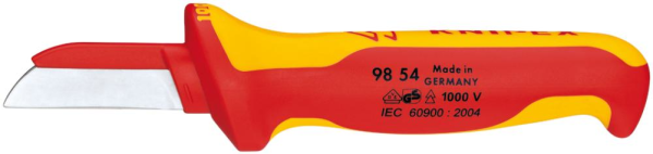 Kabelmesser VDE 180mm mit Klinge 50mm mit Kunststoffklingenrücken KNIPEX Produktbild img1 L