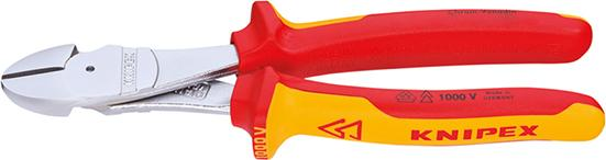 Kraft-Seitenschneider VDEmit Mehrkomponenten-Griffen 180mm KNIPEX Produktbild img1 L
