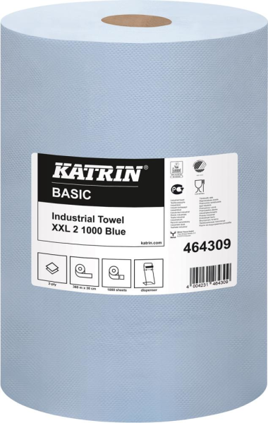 K-Rolle blau 2-lagig 38x36cm 1000 Blatt Produktbild img1 L